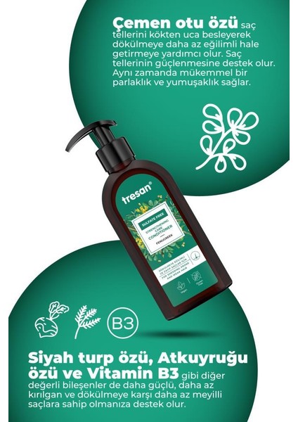 Çemen Otu Güçlendirici Sülfatsız Bakım Saç Kremi 300 ml indirimleri