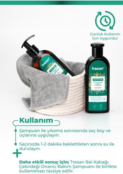 Çemen Otu Güçlendirici Sülfatsız Bakım Saç Kremi 300 ml