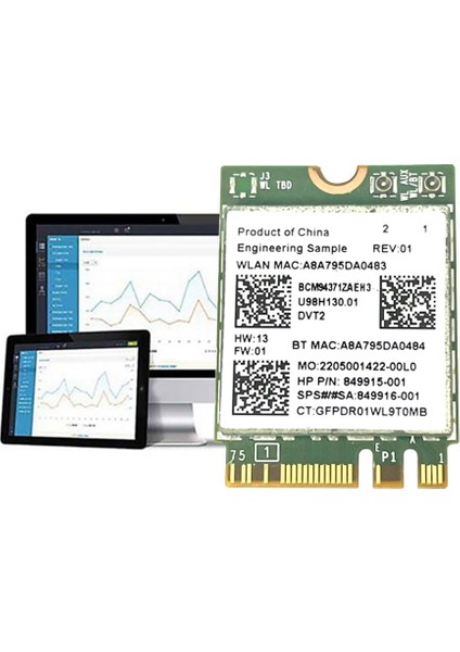 BCM94371ZAE Kablosuz Ağ Kartı Kablosuz Wifi Modülü 802.11AC (Yurt Dışından)