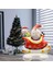 Yılbaşı Noel Baba ve Kızağı Süpershape Folyo Balon 112X95 cm 1 Adet 1