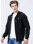 Kapüşon Yaka Siyah Erkek Sweatshırt TB0A2F6Y0011 E-R Basic Reg Zip Thru 1