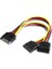 Sata Power Çoğaltıcı Sata Power Uzatma Kablosu 30 cm Sata Power Çoklayıcı 3