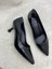 Siyah Rugan Alçak Kadeh Ökçe Stiletto - Siyah - 37 - ST01965-SİYAH-37 3