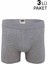 Erkek Elastan Boxer 3 Lü 114 Gri 1