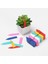 100 Adet 5*1 cm Bitkiler Etiketleri Kapalı Bonsai Adı Etiketi Plastik Çok Renkli Güneş Işığı Süper Mağaza (Yurt Dışından) 5