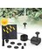 1pc 6 Sprey Başlıkları Güneş Enerjili Su Çeşmesi Su Pompası Seti Açık Kuş Banyosu, Gölet, Havuz, Bahçe, Balık Tankı (Güneş Paneli: 11X11CM) (Yurt Dışından) 1