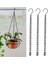 Asılı Zincir Ekici Çiçek 3 Parça Bahçe Pot Sepeti Yedek Demir + Kanca Seti (Yurt Dışından) 2