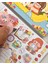 Kawaii 50 Yaprak Sevi ml i Kız ve Arkadaşları Sarı Defter Sticker Çıkartma Bullet Journal ScrapBook 4