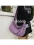 Kadın Yıkanmış Kanvas Japon Denim Crossbody Büyük Kapasiteli Tarzı Edebi Retro Kadın Omuz Çantası (Yurt Dışından) 4
