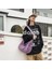 Kadın Yıkanmış Kanvas Japon Denim Crossbody Büyük Kapasiteli Tarzı Edebi Retro Kadın Omuz Çantası (Yurt Dışından) 5