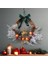 Ön Kapı Için Noel Ren Geyiği Çelenkleri Noel Topu Çam Kozalakları ile Yapay Noel Çelenk Çanları Noel Kapı (Yurt Dışından) 2