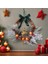 Ön Kapı Için Noel Ren Geyiği Çelenkleri Noel Topu Çam Kozalakları ile Yapay Noel Çelenk Çanları Noel Kapı (Yurt Dışından) 3