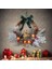 Ön Kapı Için Noel Ren Geyiği Çelenkleri Noel Topu Çam Kozalakları ile Yapay Noel Çelenk Çanları Noel Kapı (Yurt Dışından) 5