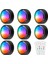 Uzaktan Kumandalı Puck Işıkları, 16 Renk Rgb LED Dolap Altı Işıkları Kablosuz, Dolap, Yatak Odası Için Kumandalı Puck Işıkları (Yurt Dışından) 1