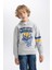 Erkek Çocuk NBA Golden State Warriors Kapüşonlu Kalın Sweatshirt B4797A823WN 1