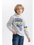 Erkek Çocuk NBA Golden State Warriors Kapüşonlu Kalın Sweatshirt B4797A823WN 3