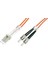 LC-ST Fiber Optik Patch Kablo, Multimode OM 1 62.5/125 Duplex, 3.0mm, LSZH, 5 metre 1