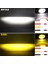 Sunfire 18w Uyumlu Çift Renk Gömme Montaj Sarı Beyaz 8CM 5 Modlu Off Road Led Lamba 2 Adet 4