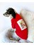 Santa And Friend Rudolph Orta ve Büyük Irk Köpek Tişörtü Yılbaşı Noel 1