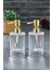 2 Adet 200 ml Sıvı Sabunluk Kristal Banyo Mutfak Sıvı Sabunluk Set - Cam Değildir 3