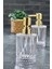 2 Adet 200 ml Sıvı Sabunluk Kristal Banyo Mutfak Sıvı Sabunluk Set - Cam Değildir 4