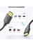 Micro HDMI ve Micro USB Ses ve Video Görüntü Aktarım Kablosu (Altın Kaplama Uclu 1.83METRE 4k-30 Hz) 2