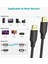 Hd Tv'ler, Bilgisayarlar, Monitörlerle Uyumlu (1.80 Metre-4k Hd Görüntü) Displayport Aktarım Kablosu 3