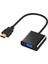 Bilgisayar ve Tv Projektörler Için HDMI ve VGA Uçlu 3.5mm Jack Girişli Dönüştürücü Aktarıcı Kablo 1