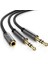 Kulaklık ve Mikrofonu Aynı Anda Kullanın 3.5mm Jack Ses ve Mikrofon Girişi Audio Çoğaltıcı Kablo 1