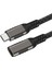 Hızlı Data ve Şarj Kablosu Thunderbolt USB 3.2 Type-C Pd Uzatma Kablosu (20GBPS 4K@60Hz 0,2 Metre) 3