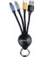 Anahtarlık Tasarımlı, Type-C, Micro, Lightning Hızlı Şarj ve Data Veri Aktarım 3 In 1 USB Kablo 3