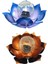 2 Adet Güneş Çiçek Işıkları, 2 Adet Lotus Güneş Işığı, Su Geçirmez Bahçe Yard Lotus Lambaları Süs Bahçe Için Mavi (Yurt Dışından) 3