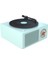 Müzik Kutusu Tipi Dahili Bluetooth Stereo Kablosuz Vintage Retro Mikrofon Hoparlör Hıfı Aux Desteği Taşınabilir (Yeşil) (Yurt Dışından) 1