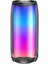 Renkli Işık ile LED Kablosuz Bluetooth Hoparlör Açık Taşınabilir Fm Radyo Takılabilir Kart Mikrofon Stereo Subwoofer, Siyah (Yurt Dışından) 1