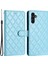 Samsung Galaxy A15 4g Deri Kılıf Eşkenar Dörtgen Dikiş Hattı Telefon Kapağı (Yurt Dışından) 1