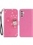 Samsung Galaxy S23 Fe Kılıfı Baskılı Rhinestone Deri Telefon Stand Kapağı (Yurt Dışından) 1