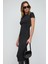 Vücudu Saran Bodycon Basic Midi Elbise 4