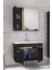 Yeni Gold Siyah 65 cm Lavabolu Banyo Dolabı Takımı**demonte Değil** 2