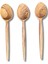 Doğal Zeytin Ağacından El Ile Üretilmiş 3lü Ahşap Tahta Kaşık Seti 31CM 2