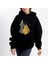Unisex Oversize Cat Halloween Kapüşonlu Sweatshirt 2