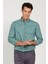 Erkek Haki Slim Fit Dar Kesim Düğmeli Yaka Flanel Oduncu Kışlık Gömlek 3