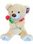 Peluş Gül Tutan Ayı 47 cm 1