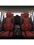 Verita Elegance Serisi - Ford Tourneo Courier ile Uyumlu Koltuk Kılıfı, Keten-Deri / Bordo 5