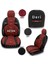 Verita Elegance Serisi - Seat Tarraco ile Uyumlu Koltuk Kılıfı, Keten-Deri / Bordo 4
