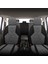Verita Elegance Serisi - Volkswagen T-Cross ile Uyumlu Koltuk Kılıfı, Keten-Deri / Gri 5