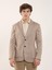 Camel Erkek Slim Fit Desenli Casual Mono Yaka Ceket 1