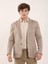 Camel Erkek Slim Fit Desenli Casual Mono Yaka Ceket 3