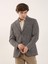 Kahve Melanj Erkek Slim Fit Mono Yaka Ceket 97212 2