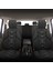 Verita Elegance Serisi - Citroen C3 Aircross ile Uyumlu Koltuk Kılıfı, Keten-Deri / Siyah 5