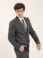 Siyah Erkek Slim Fit Mono Yaka Takım Elbise 2
